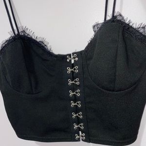 Lace Trim Bustier Cami Top